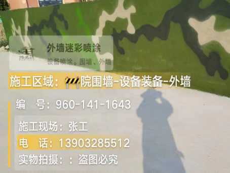 宁夏 迷彩漆喷涂价格（按平方米计费）